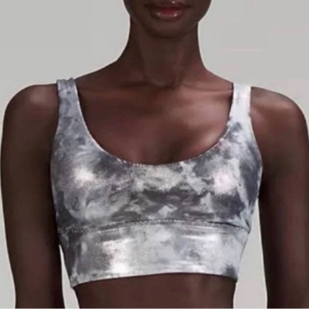 Lululemon Align Reversible Bra Size 6 Nulu Metallic